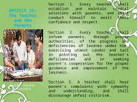 Page 14: Code of ethics for professional teachers