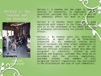 Page 15: Code of ethics for professional teachers
